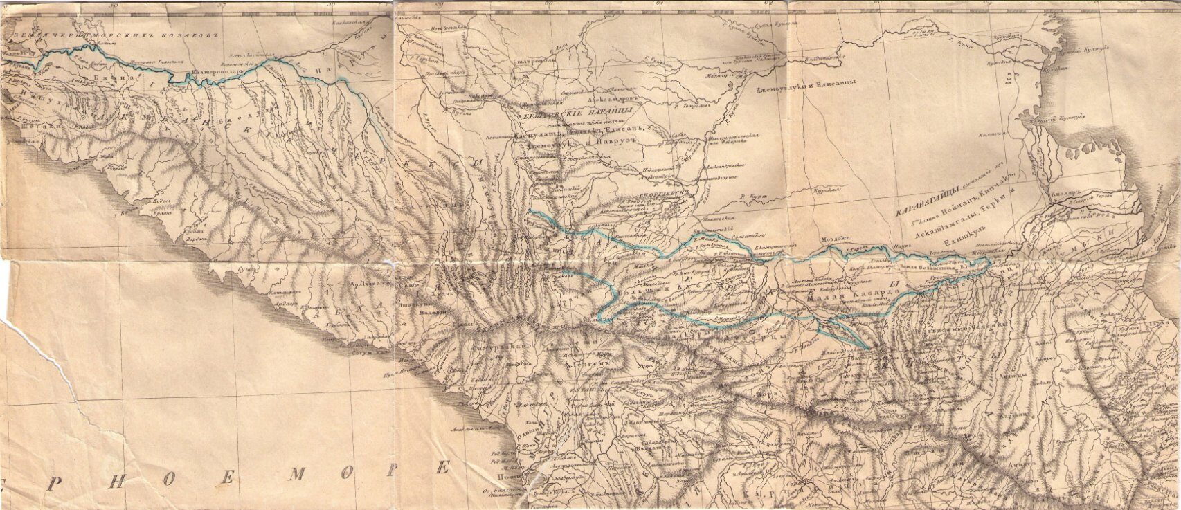 Карта Броневского 1823