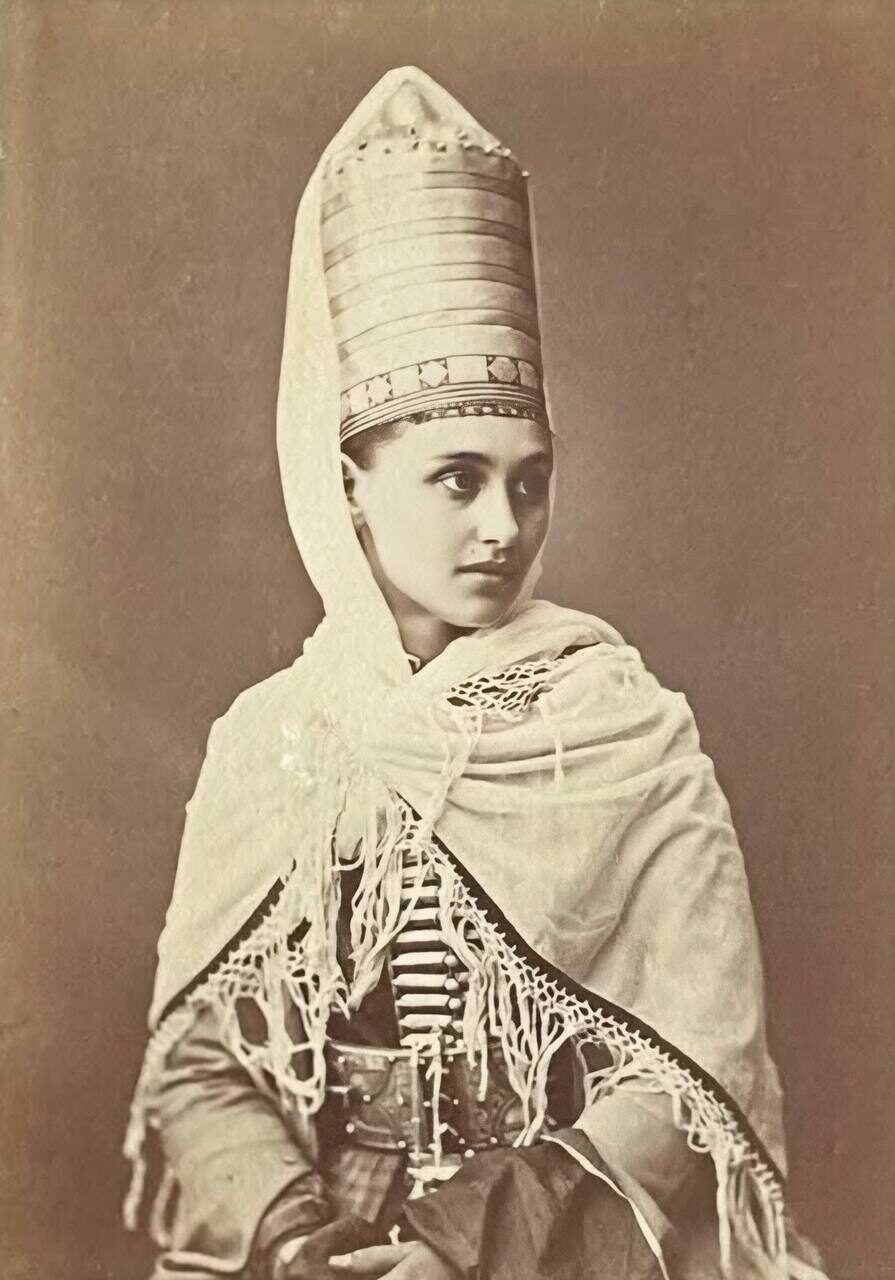 Редкая фотография кабардинки XIX века